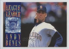 1995 Fleer League Leader Andy Benes #10 0ms6