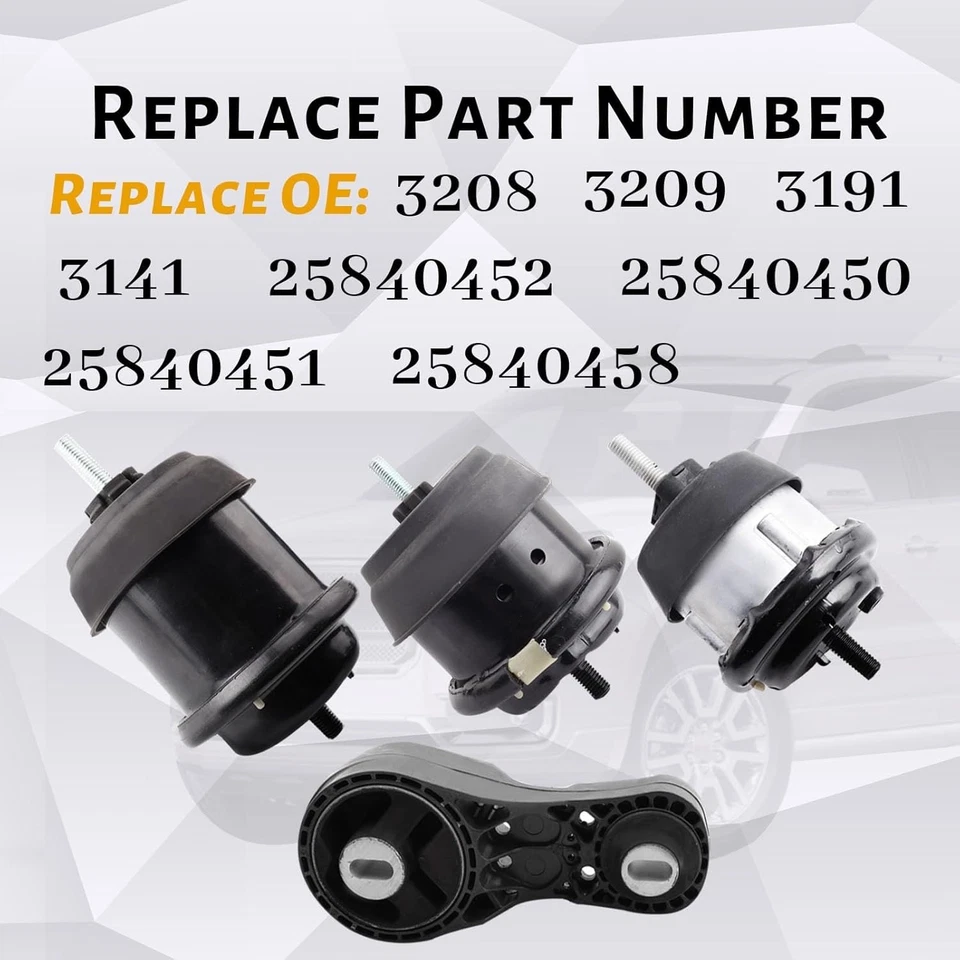 Soporte motor para Chevrolet Traverse, GMC Acadia, Buick Enclave 2009-2017 3.6L Foto 4 de 4