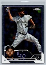 2023 Topps Chrome Update Jake Bird Colorado Rockies Rookie Card #USC27