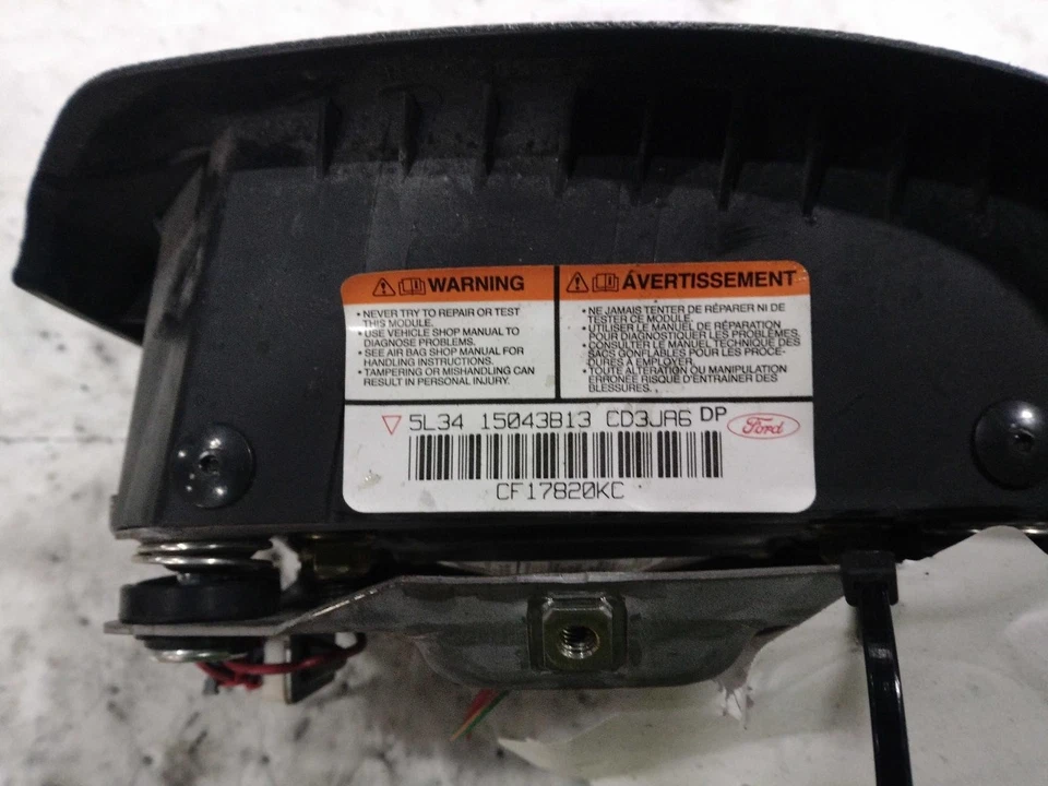 2005 Ford F150 Steering Wheel Air Bag Black OEM Used NJ25-22367-559782 Foto 4 de 4