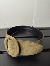 Vintage Belt Bloomingdales Leather Suede Wide Belt Women s Medium USA Made 5117