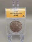1935 $1 Peace Silver Dollar ANACS MS 62