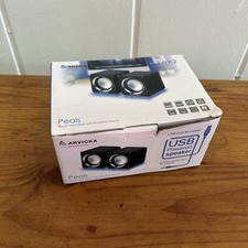 Arvick Peals USB Powered Stereo Computer Speakers 3W X 2 New Unused Open Box