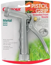 Gilmour 857302-1001 Metal Pistol Grip Self-Adjusting Hold-Open Clip Water Nozzle