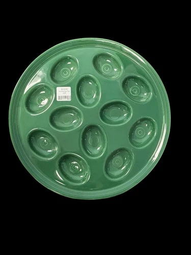 Fiesta Jade Deviled Egg Tray Plate Platter Fiestaware 11”