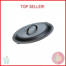 Lodge 12 Inch Cast Iron Lid. Classic 12-Inch Cast Iron Cover Lid with Handle and