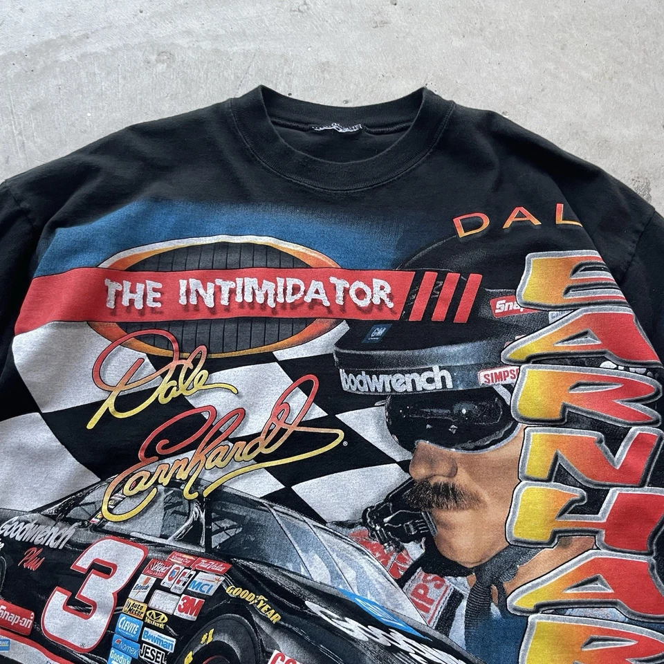 Vintage 1994 Dale Earnhardt Shirt AOP intimidator NASCAR Racing USA Size XL - Image 2 of 4