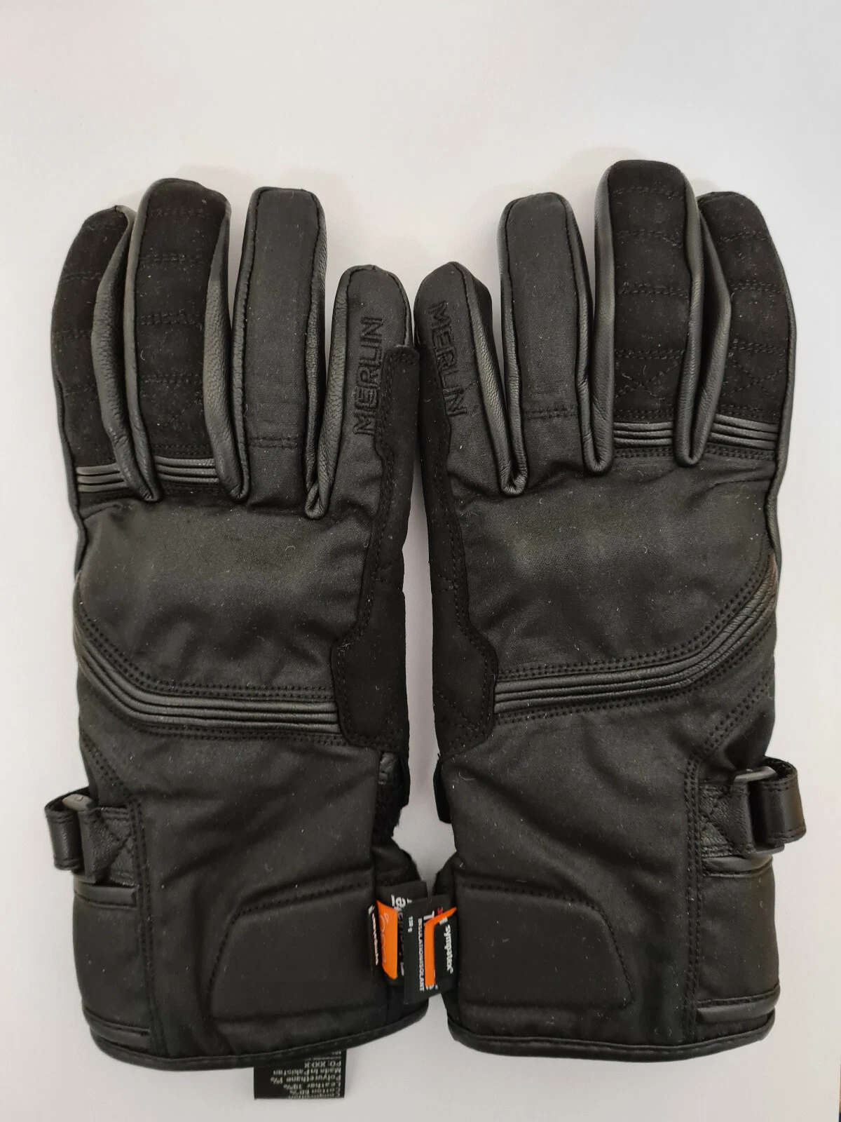 MERLIN RANGER D30 WAX COTTON LEATHER WATERPROOF GLOVES BLACK SMALL