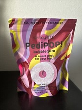 Spongelle Pedipop BUBBLEGUM Pedi-Buffer Nail File Infused Sponge 3 Oz New
