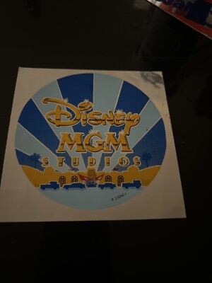 Disney MGM STUDIOS 1990er Sticker Neu Shiny Retro Vintage Walt Disney World Parks