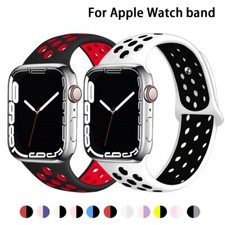 Silicone Band Strap for Apple Watch iWatch Series 8/7/6/5/4/3/2/1 45/44/41/38 SE