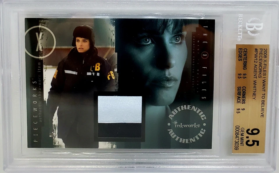 2008 Inkworks The X-Files I Want To Believe Pieceworks PW-12 Amanda Peet BGS 9.5 - Image 3 of 4