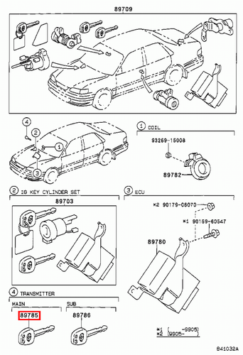 Genuine Camry SXV20 MCV36 MCV30 3.0 2.2 Transponder Master Key Blank Uncoded - Picture 12 of 24