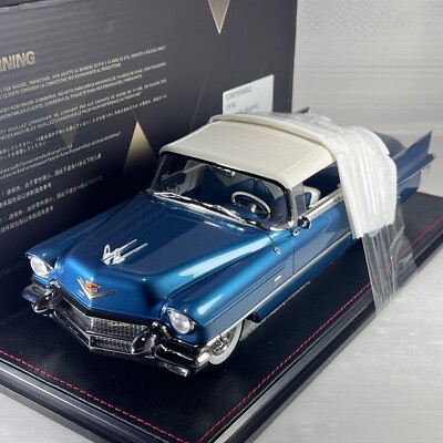 1/18 GLM Stamp 1956 Cadillac Eldorado Biarritz Close roof Bahama Blue STM1956002