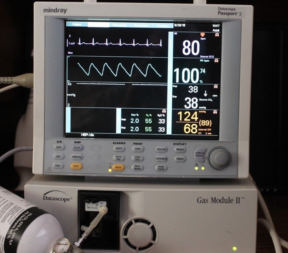Datascope Mindray Passport 2 with gas module II Calibrated 90 Day ...