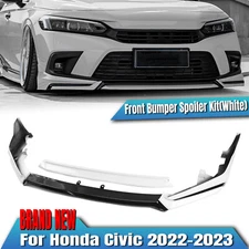 Front Spoiler Lip Splitter Kit For Honda Civic 2022-2024 Black White YOFER