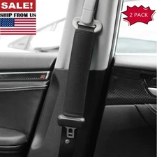 2PCS Universal Black Seat Belt Cover Shoulder Pad Strap Protector Car Truck US