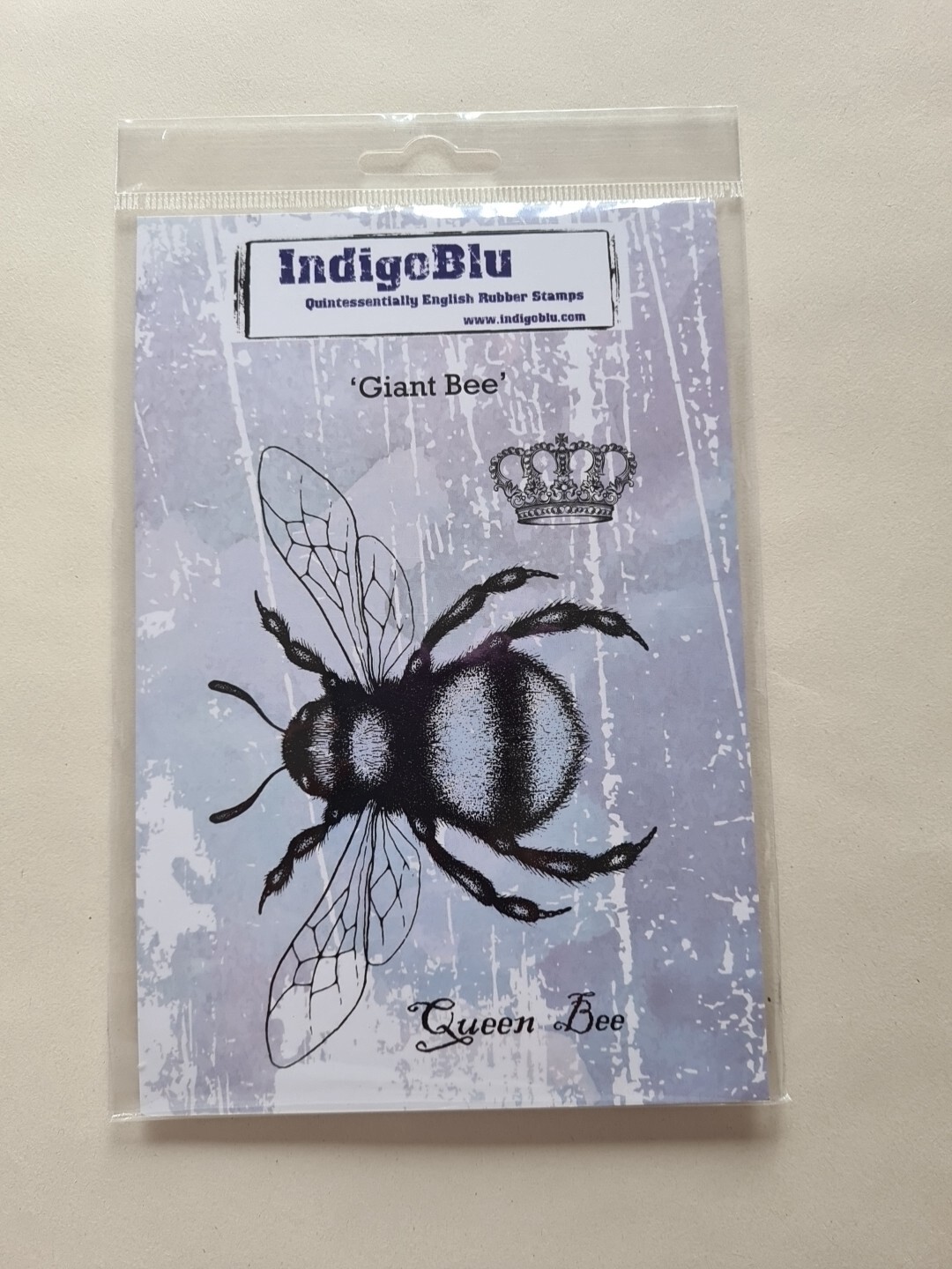 INDIGOBLU RUBBER STAMPS SET A6 ""GIANT BEE"" BNIP *LOOK*