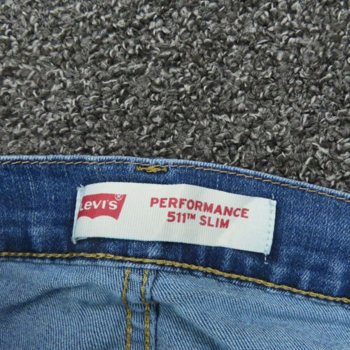 Levis 511 Jeans Boys Size 20 Blue Straight Leg Slim Fit Performance Casual Youth - Picture 9 of 10