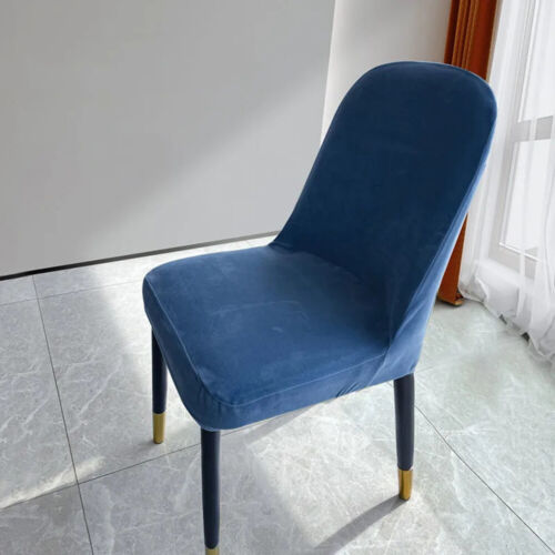 Samt-Bezüge Für Esszimmerstuhl-Sitze Große Stretch-Plüsch-Schonbezüge ψ - Bild 10 von 19