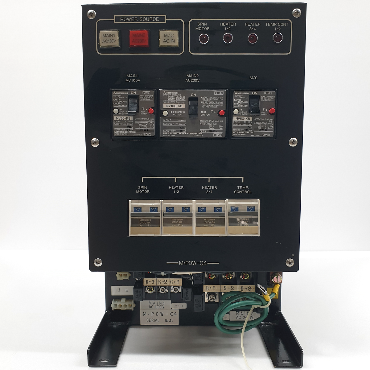 Used] TEL TOKYO ELECTRON LIMITED AC POWERBOX M-POW04 EXPEDITED