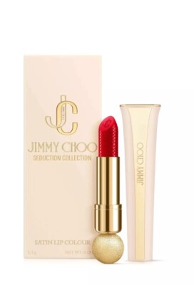 JIMMY CHOO Seduction Collection SATIN Lip Colour Lipstick,  Red Carpet 001 
