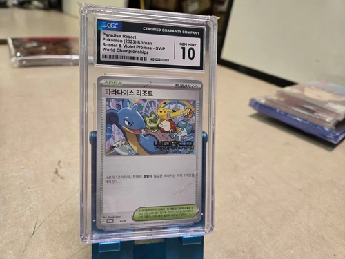 2023 Pokemon KOREAN World Championships Paradise Resort SV-P CGC 10 GEM MINT