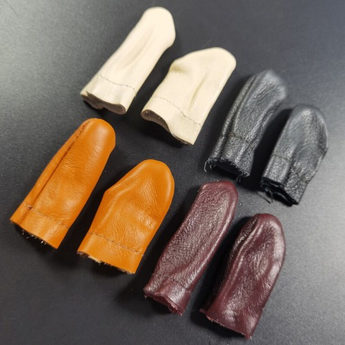 2Pcs Soft Leather Needle Felting Finger Protectors/Guards Thumb Index Finger - Bild 4 von 12