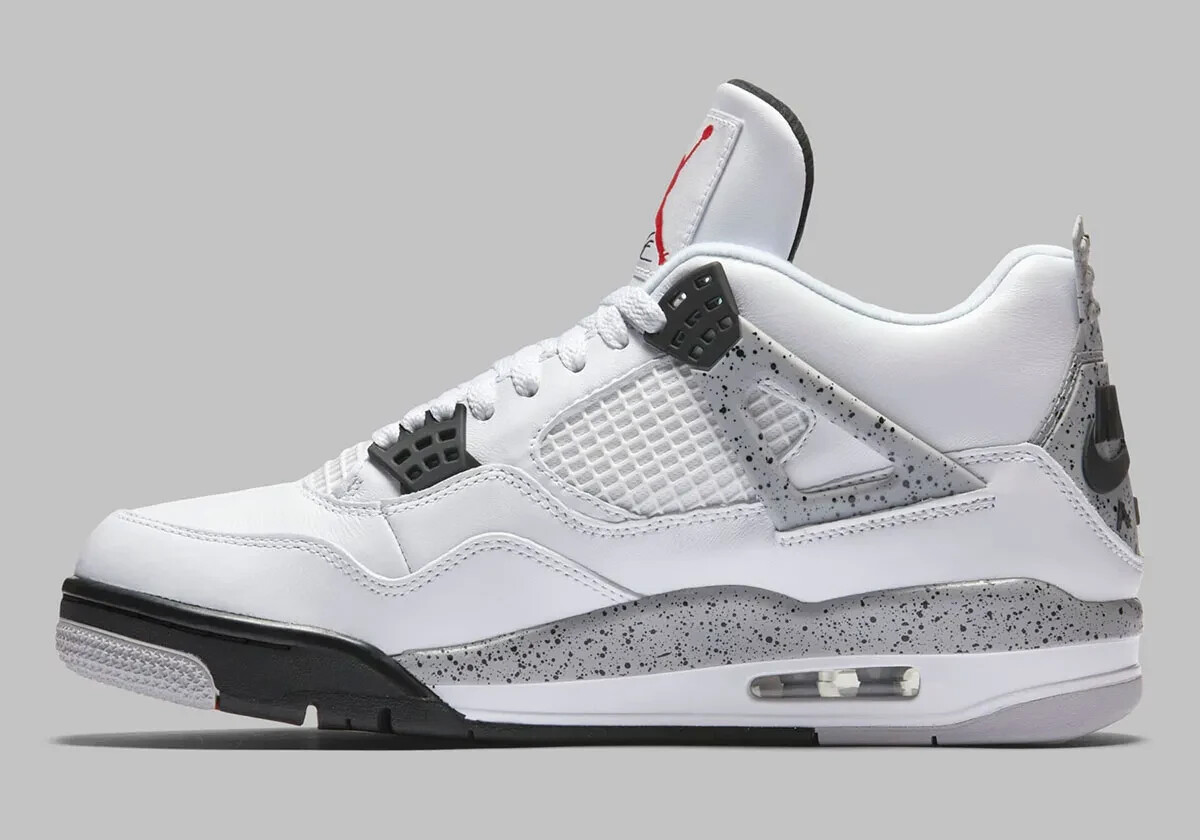 Nike Air Jordan 4 Retro White Cement FV5029-100 Men's Shoes