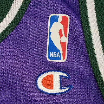 Vintage 90s Champion Glenn Robinson Milwaukee Bucks #13 Purple