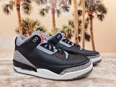 Air Jordan 3 Retro OG Black Cement 2024 Sneakers DN3707-010 Men's