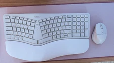Nulea KM75 Advanced Ergonomic Wireless Keyboard and Mouse Combo Rechargeable 
