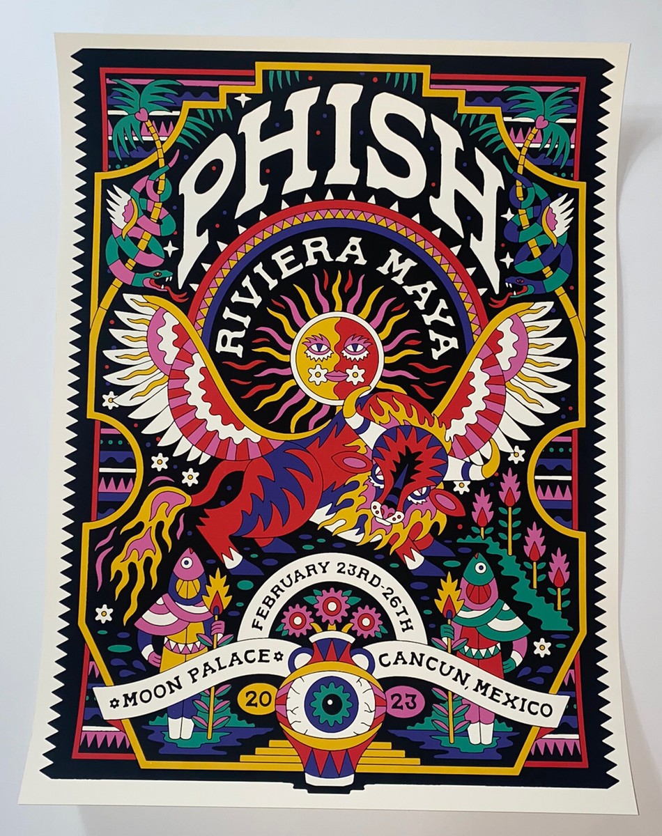 Phish Poster Riviera Maya Cancun Mexico 2023 Official S/N