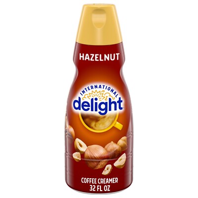 INTERNATIONAL DELIGHT COFFEE CREAMER HAZELNUT 32 OZ PACK OF 3