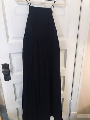Free People Flowy Lightweight Linen Black Maxi Dress Open Back Size Small NWT | eBay Free People Flowy Lightweight Linen Black Maxi Dress Open Back Size Small NWT | eBay
