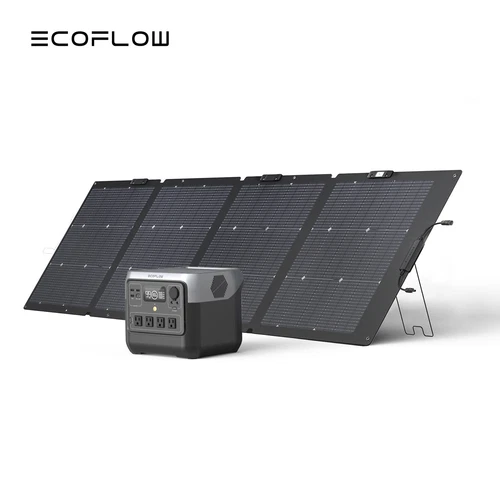 EcoFlow Solar Generator RIVER 2 Pro 768Wh LiFePO4 Battery with 220W Solar Panel