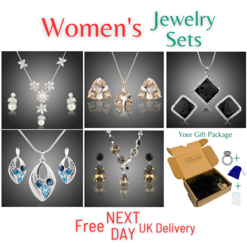 Birthday Xmas Anniversary Gift For Her Women Jewellery Sets Next Day Delivery UK - Zdjęcie 1 z 24