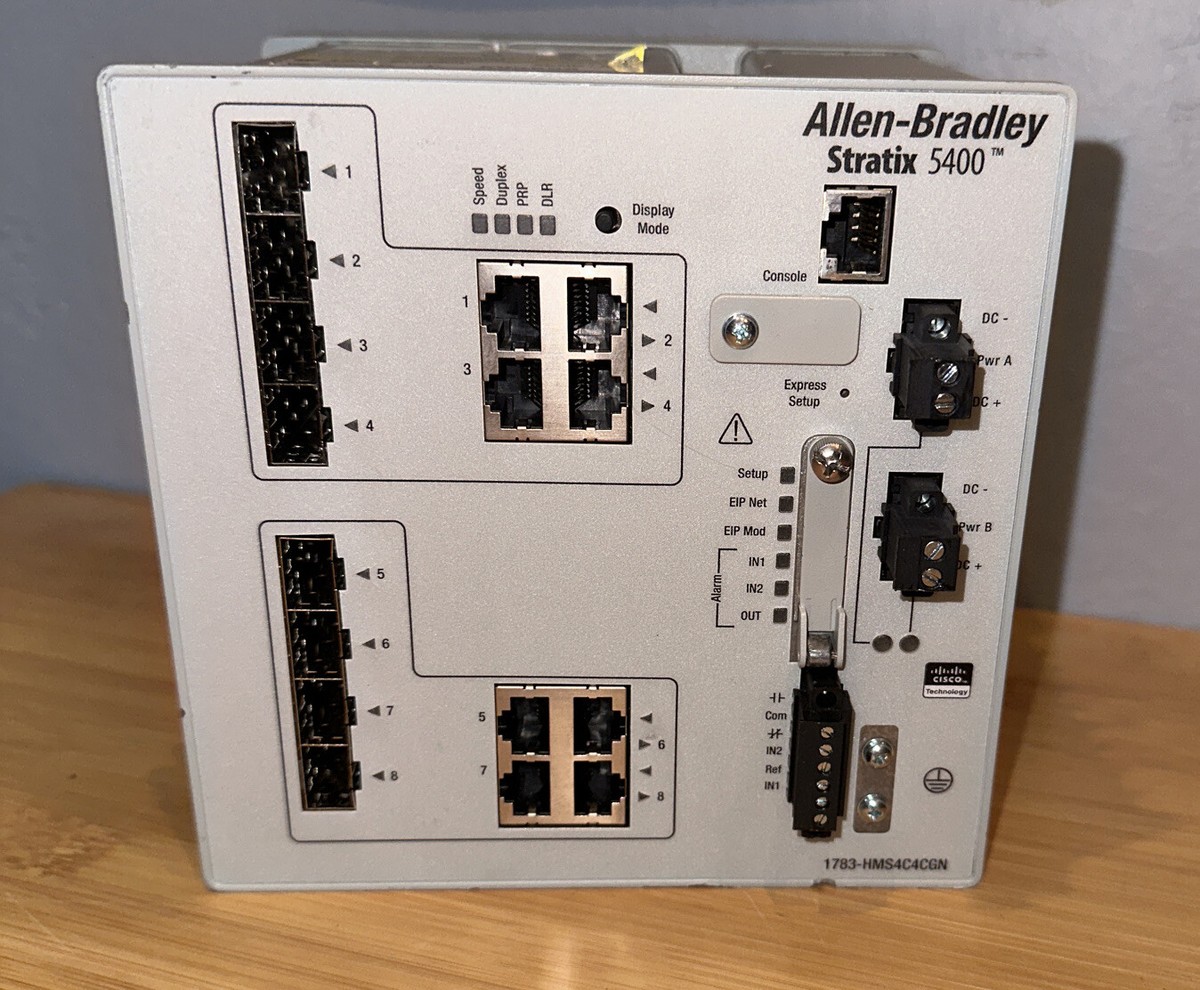 Allen Bradley 1783-HMS4C4CGN /A Stratix 5400 Ethernet Switch FULLY