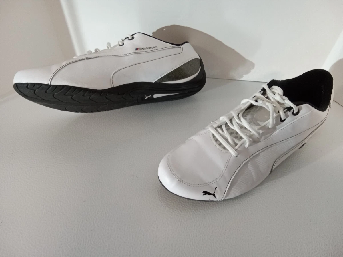Puma Men s Drift Cat 5 BMW NM Driving Shoes 30487905 White Sz 11.5