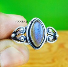 Labradorite Gemstone 925 sterling silver handmade Gift Ring US size 5 to 13