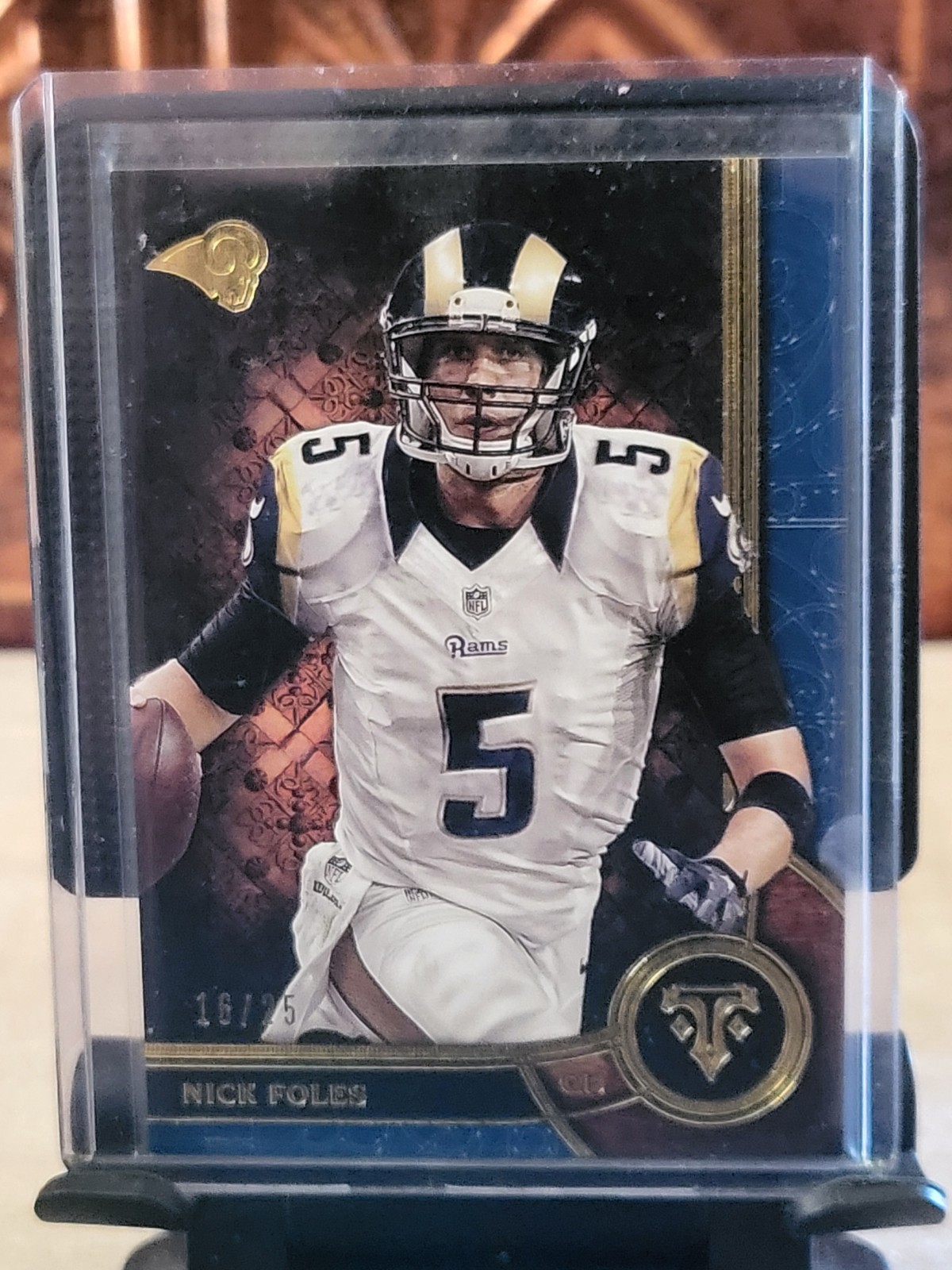 2015 Topps Triple Threads Nick Foles Card# 99 SAPPHIRE St Louis Rams QB 16/25