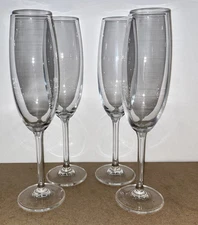 Crystalite Bohemia Set Of 4 Champagne Glasses 9 1/2"