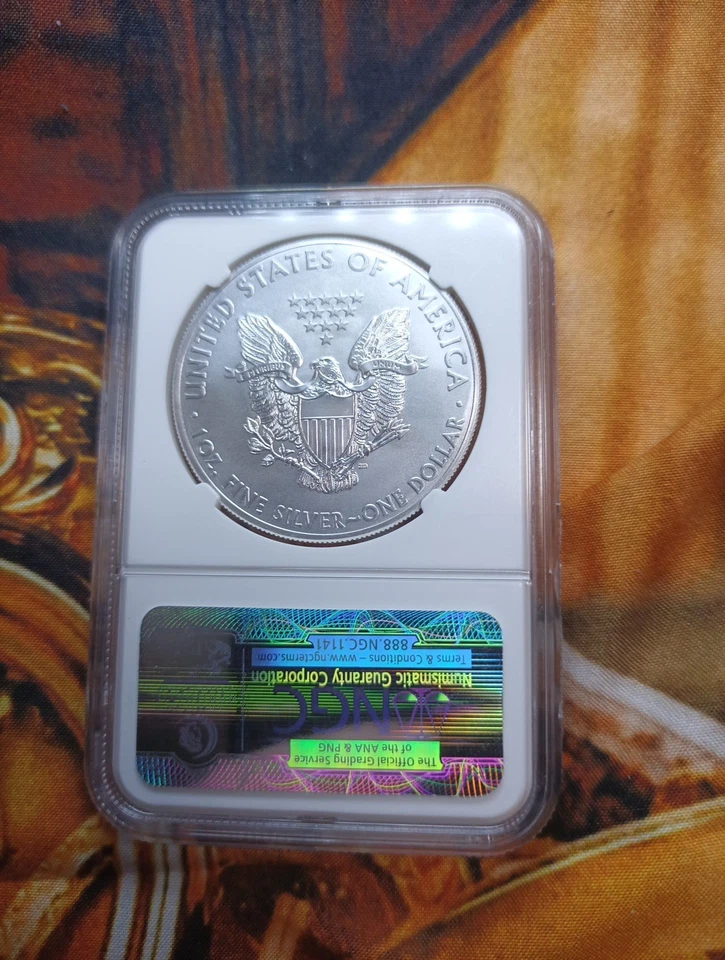 2014-W American Silver Eagle NGC MS 70 "First Releases" EA138 - Image 2 of 2