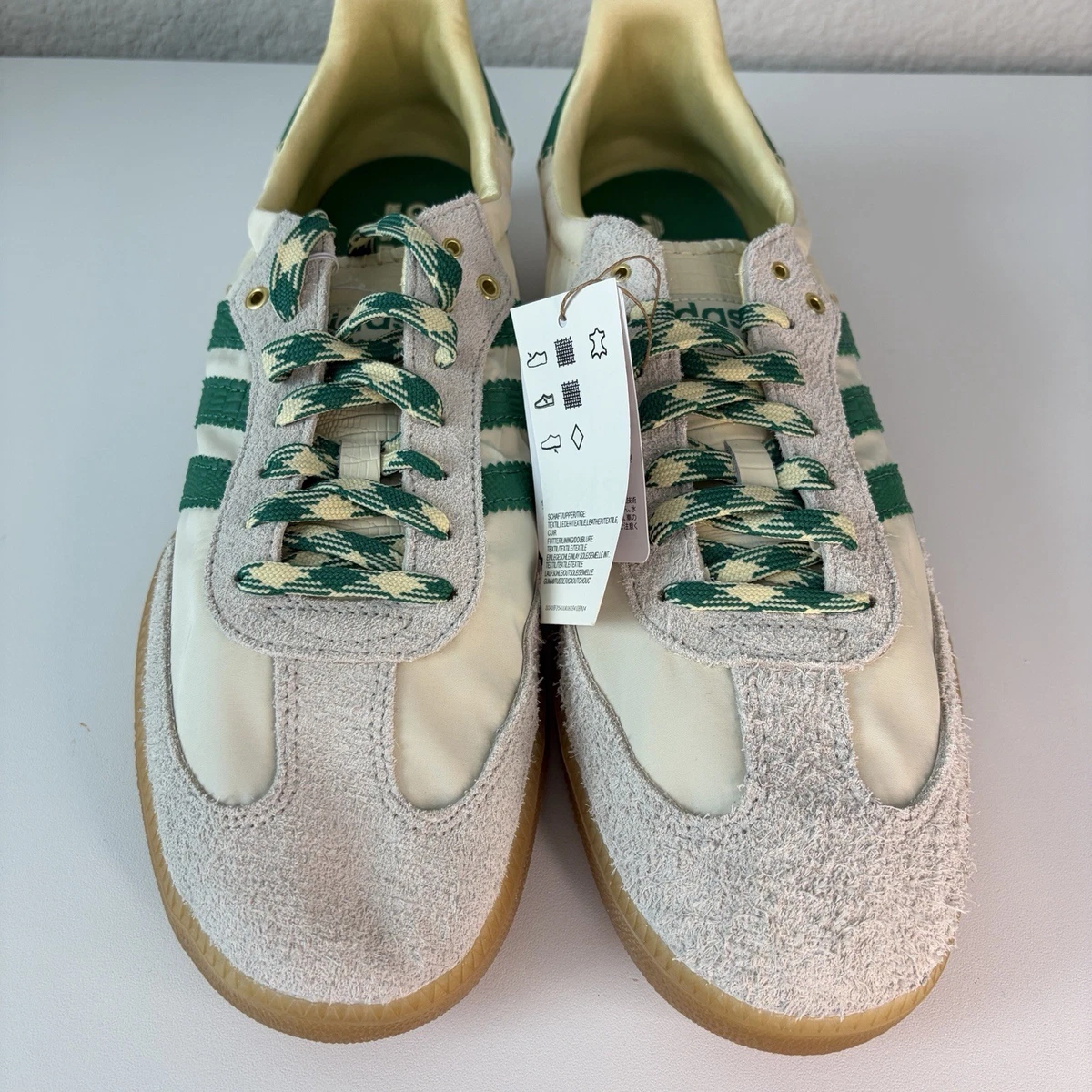 adidas gazelle silver green womens Adidas Samba Wales Bonner Cream Green US4  Curated by Charbel