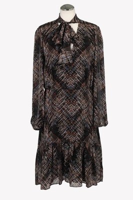 Karen Millen Damen Kleid Gr. 40 (UK 14) Mehrfarbig A-Linie Dress