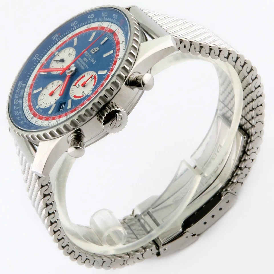 Breitling Navitimer B01 Pan Am SS Auto Chronograph 43mm AB01212B1C1A1 Box/Paper - Image 3 of 4