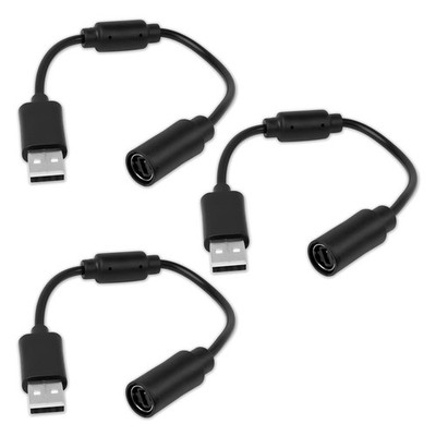 USB Breakaway Cable For Xbox 360 Rocksmith Guitar Hero Controller Dongle 6ft