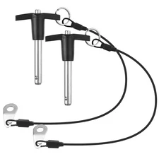 2 Pack T Handle Quick Release Pin 3/8 Inch Diameter304 Stainless Steel Ball L...