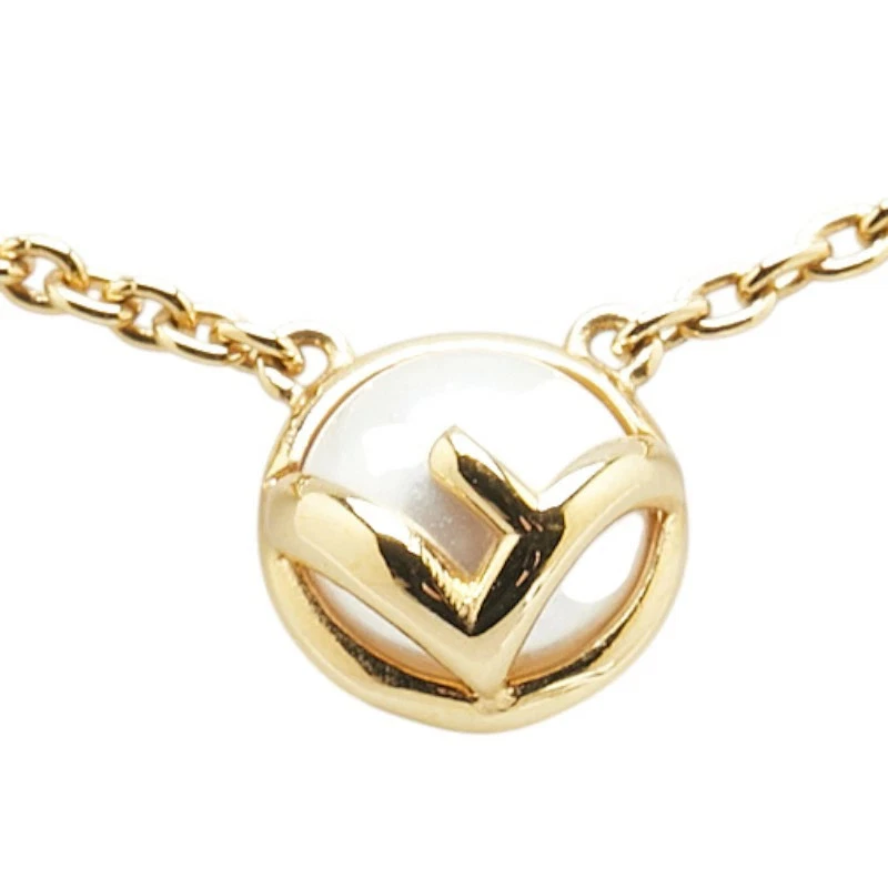 Collana Fendi ciondolo logo F placcato oro catena tonda autentica