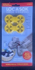 Loc A Sok Sock Locks Laundry Organizers Colorful Clips Pegs Holders 1 pack 10Pcs